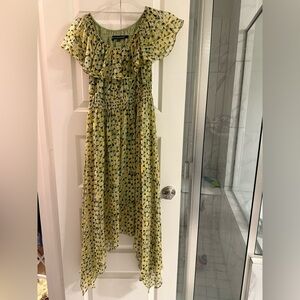 Sunny Yellow Patterned Dress